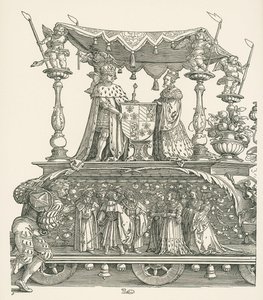 Pieni riemuvoittoauto tai Burgundin avioliitto tekijältä Albrecht Dürer or Duerer
