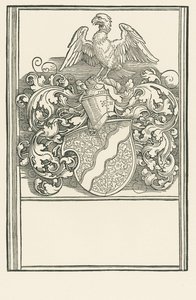 Michael Behaimin vaakuna, noin 1518-20 (puupiirros). tekijältä Albrecht Dürer or Duerer