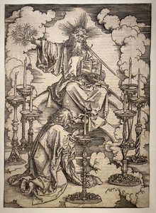 Visio 7 kynttilänjalassa tekijältä Albrecht Dürer or Duerer