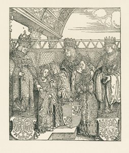 Riemukaari keisari Maximilian I:lle tekijältä Albrecht Dürer or Duerer