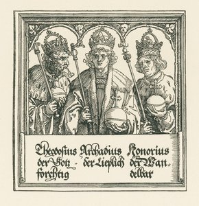 Riemukaari keisari Maximilian I:lle tekijältä Albrecht Dürer or Duerer