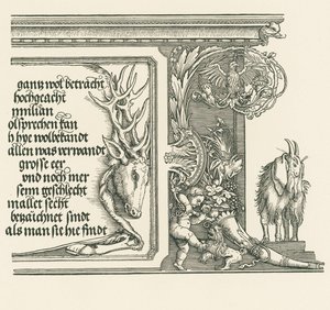 Riemukaari keisari Maximilian I:lle tekijältä Albrecht Dürer or Duerer