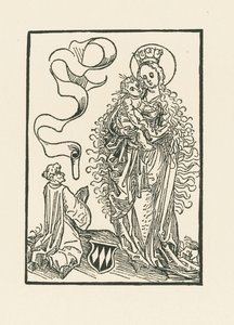 Albrecht von Bonstettenin palvoma Neitsyt Maria tekijältä Albrecht Dürer or Duerer