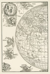 Johannes Stabiuksen maailmankartta tekijältä Albrecht Dürer or Duerer