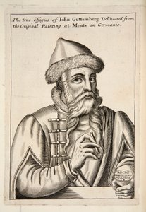John Guttemberg, pubi. 1683 kaiverrus. tekijältä Albrecht Mentz