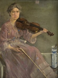Taiteilijan vaimo, 1900-luku (öljy kankaalle)