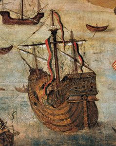 Spanish Caravel (yksityiskohta Virgin of the Navigatoreista)