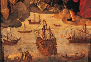 Spanish Caravel (yksityiskohta Virgin of the Navigatoreista)