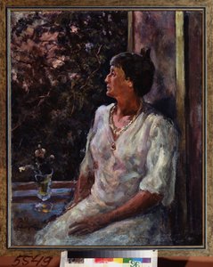 Muotokuva runoilijattaresta Anna Ahmatovasta (1889-1966).