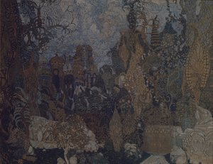 Lavastus I. Stravinskyn balettiin Tulilintu, 1910