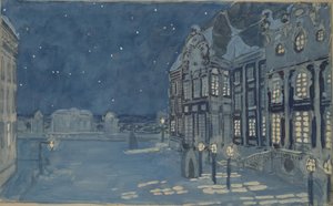 Talvipalatsi. Lavastus A. Koreshchenkon oopperaan Jäätalo, 1901
