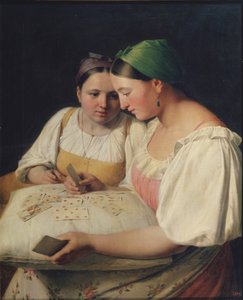 Ennustaminen, 1842 tekijältä Aleksei Gavrilovich Venetsianov