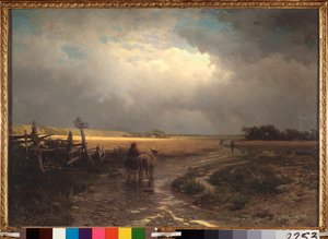 Sula (Sula) - Aleksei Kondratjevitš Savrasov (Savrasov) (1830-1897) maalaus, öljy kankaalle