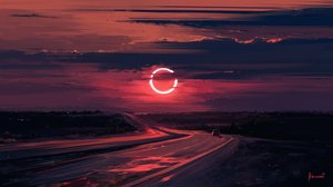 Red Sky Eclipse Drive tekijältä Alena Aenami