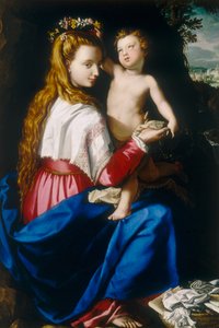 Neitsyt lapsen kanssa tekijältä Alessandro Allori