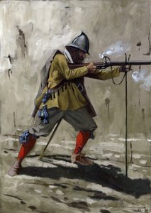 Tercio, espanjalaisen jalkaväen alus vuosina 1534-1704. Piirustus Alessandro Lonati tekijältä Alessandro Lonati
