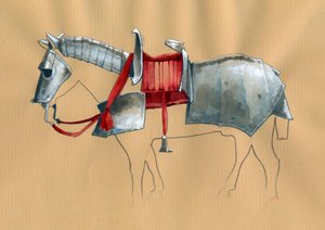 Armadura de cavalo Ilustração de Alessandro Lonatifinnish tekijältä Alessandro Lonati