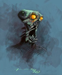 Legendaarinen olento: Chupacabras, Etelä-Amerikan vampyyripiirros Alessandro Lonati tekijältä Alessandro Lonati