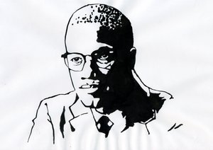 Malcolm X (1925-1965) afrikkalais-amerikkalainen aktivisti tekijältä Alessandro Lonati