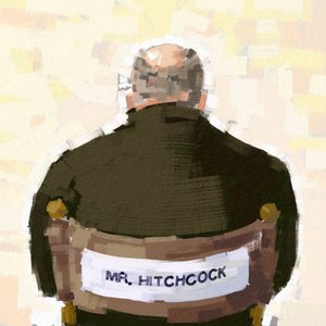 Portretul regizorului Alfred Hitchcock, 2023 (ilustrare) finlandez tekijältä Alessandro Lonati