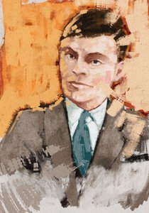 Matemaatikko Alan Turingin muotokuva, 2023 (kuva) tekijältä Alessandro Lonati