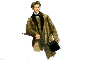 Ludvig II de Bavieren muotokuva (Ludwig Otto Friedrich Wilhelm von Wittelsbach tekijältä Alessandro Lonati