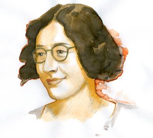 Simone Weilin (1909-1943), ranskalaisen filosofin muotokuva tekijältä Alessandro Lonati