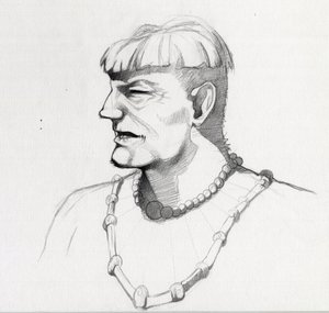 Muotokuva merirosvosta (yksityismies) tai merimiehen rintakuva. Piirustus Alessandro Lonati. tekijältä Alessandro Lonati