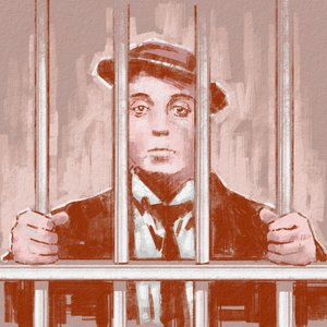 Ohjaaja ja näyttelijä Buster Keatonin muotokuva (kuva) tekijältä Alessandro Lonati