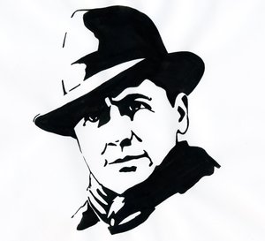 Muotokuva prefetista ja vastustavasta ranskalaisesta Jean Moulinista (1899-1943) tekijältä Alessandro Lonati