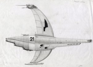Scifi-kuvitus: avaruusalus avaruuden tai universumin valloitusta varten. Piirustus Alessandro Lonati tekijältä Alessandro Lonati