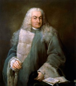 Retrato de Giulio Contarini da Mula (1519-1575), procurador de San Marco, pintura de Alessandro Longhi (1733-1813), acabamento em óleo sobre tela