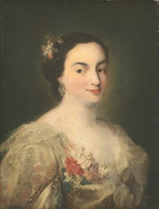 Nuoren naisen muotokuva, n. 1760.