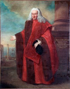 Muotokuva Venetsian tasavallan senaattorista Angelo Memmo I Alessandro Longhin (1733-1813) maalaus 1770 Aurinko 181x143 cm Venetsia, Correr-museo