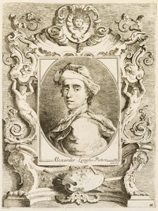 Kokoelma tämän vuosisadan tunnetuimpien historiallisten venetsialaisten maalareiden elämästä ja hänen muotokuviaan luonnosta ääriviivat ja kaiverrus Alessandro Longhi Veneziano tekijältä Alessandro Longhi and Italian 18th Century
