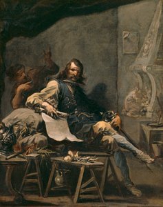 Satiiri aatelismiehestä kurjuudessa tekijältä Alessandro Magnasco