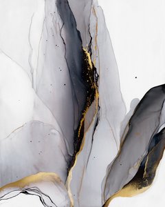 Elegantti kulta-harmaa virtaus