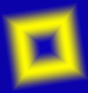Geometriset valot, #5, (kaltevuus) tekijältä Alex Caminker