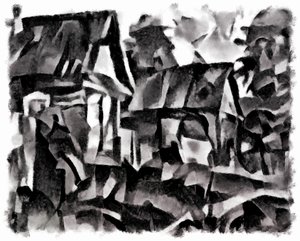 view (black) #2,2016, tekijältä Alex Caminker