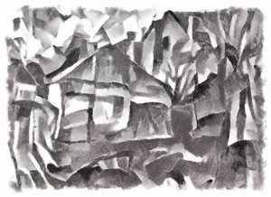 view (black) #4,2016, tekijältä Alex Caminker