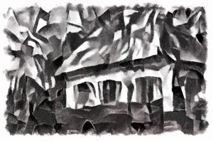 view (black) #5,2016, tekijältä Alex Caminker