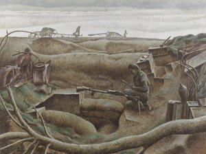Nijmegen Salient, joulukuu 1944 (öljy kankaalle)