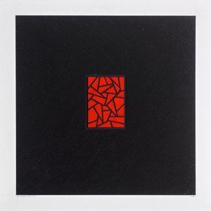 Red Bits on Black, 2021 (emali kortilla) tekijältä Alex Dunn