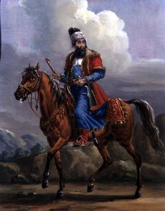 Oriental Warrior (öljy metallille)