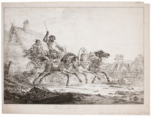 Postikorttitroika (kivi) tekijältä after Alexander Orlowski