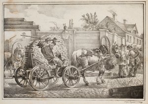 The Coachman with Kindling (litho) tekijältä after Alexander Orlowski