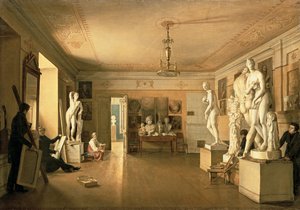 Taiteilija Aleksei Venetsianovin (1780-1847) ateljee 1827 tekijältä Alexander Alexeyevich Alexeyev