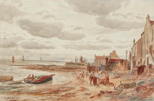 Iltapäivä, Buckhaven (kynä ja vesiväri) tekijältä Alexander Ballingall