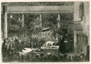 Professori Faraday luennoi Royal Institutionissa ennen HRH:n prinssi Albertia, Walesin prinssiä ja prinssi Alfredia