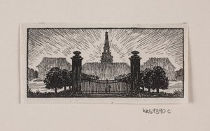 Tanskalainen:  Hertzin "Posthuset i Hirschholm" vinjetti.